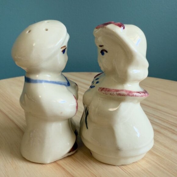 Vintage Shawnee 1930s Sailor Boy + Girl Ceramic Salt Pepper Shakers Set - Picture 2 of 9